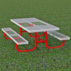 UTK Series - Kid's Rectangular Picnic Table - Using Expanded Steel