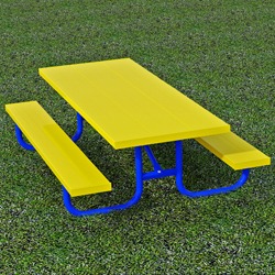 UTK Series - Kid's Rectangular Picnic Table - Using Aluminum