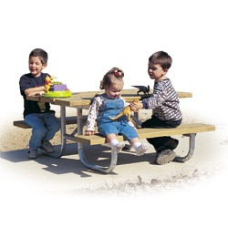 UTK Series - Kid's Rectangular Picnic Table - Using Lumber