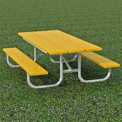 UTK Series - Kid's Rectangular Picnic Table - Using Recycled Plastic