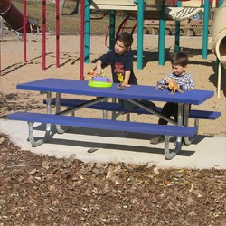 UTK Series - Kid's Rectangular Picnic Table - Using Perforated Steel