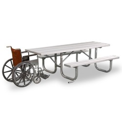 XT and XTH Series End Accessible Picnic Table - Using Aluminum