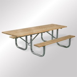 XT and XTH Series End Accessible Picnic Table - Using Lumber